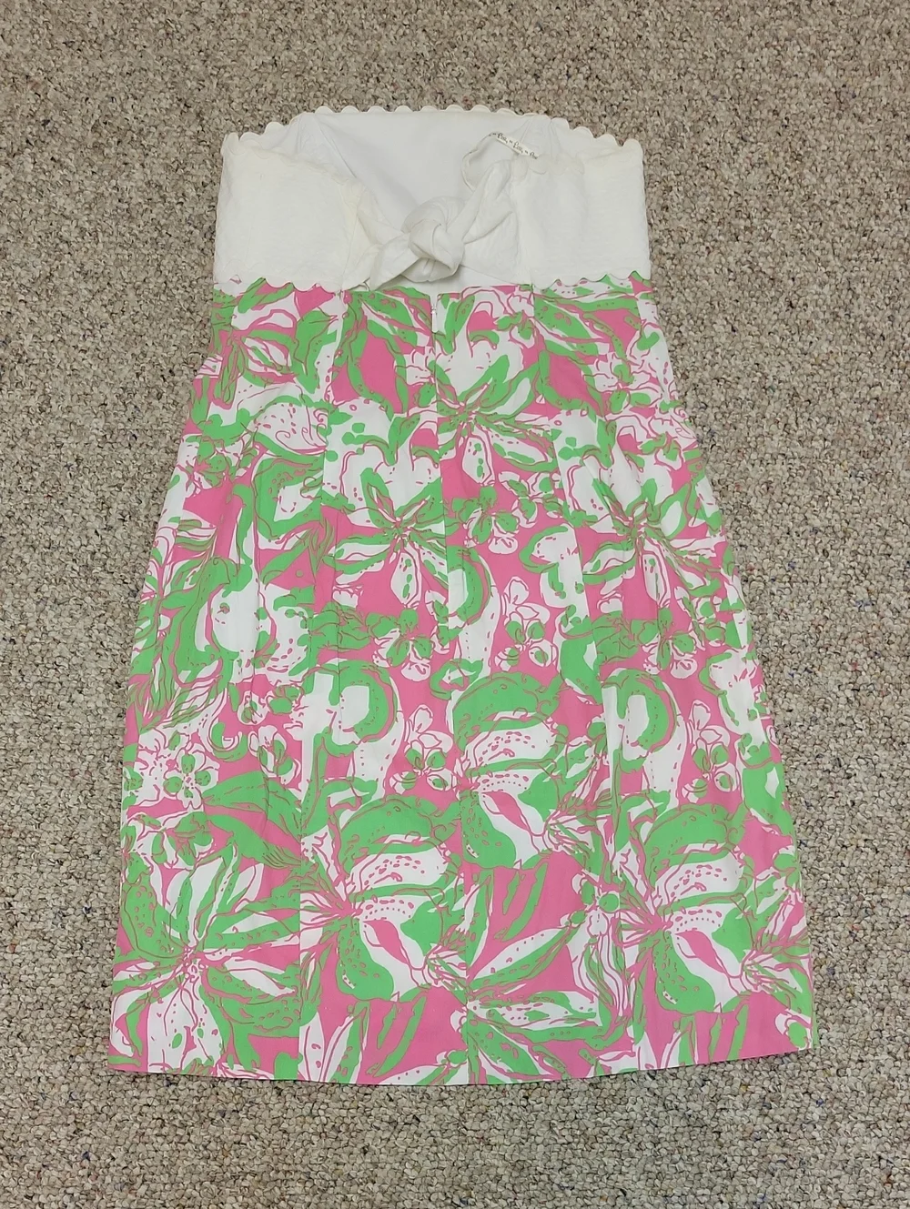 Lilly Pulitzer Franco Strapless Dress. Sz 00. Preppy Coastal Summer Date Night - Picture 3 of 6